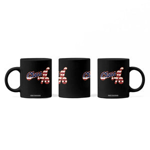 Patriotic Class of 76 Retro American Flag Script Coffee Mug Graduation Birthday Milestone TS02 Print Your Wear