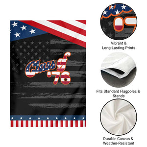 Class of 76 Retro American Flag Script Patriotic Garden Flag Graduation Birthday Milestone TS02 Print Your Wear