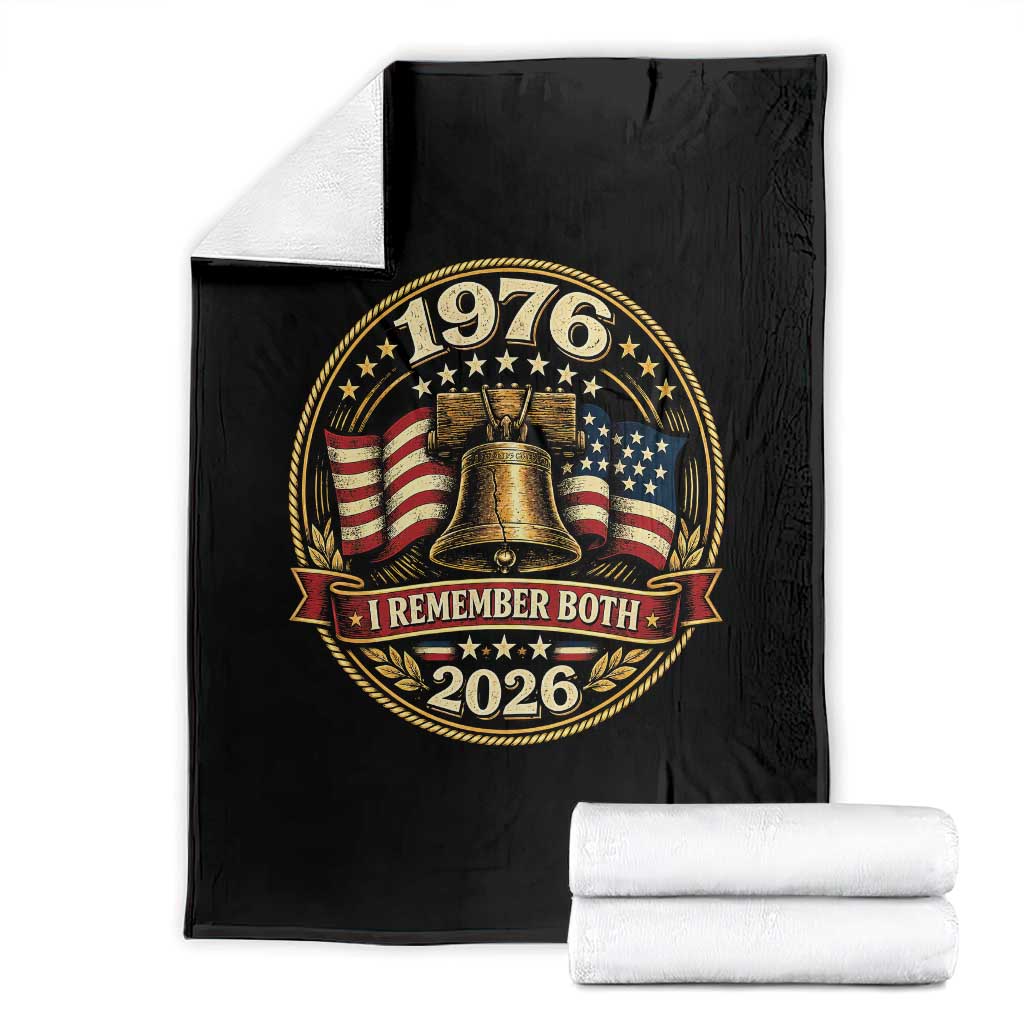 Bicentennial Born 1976 Liberty Bell Throw Blanket America 250th Anniversary 50th Birthday TS02 Black Print Your Wear
