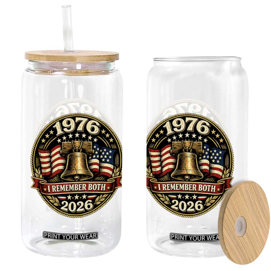 Bicentennial Born 1976 Liberty Bell Glass Can America 250th Anniversary 50th Birthday TS02 Print Your Wear