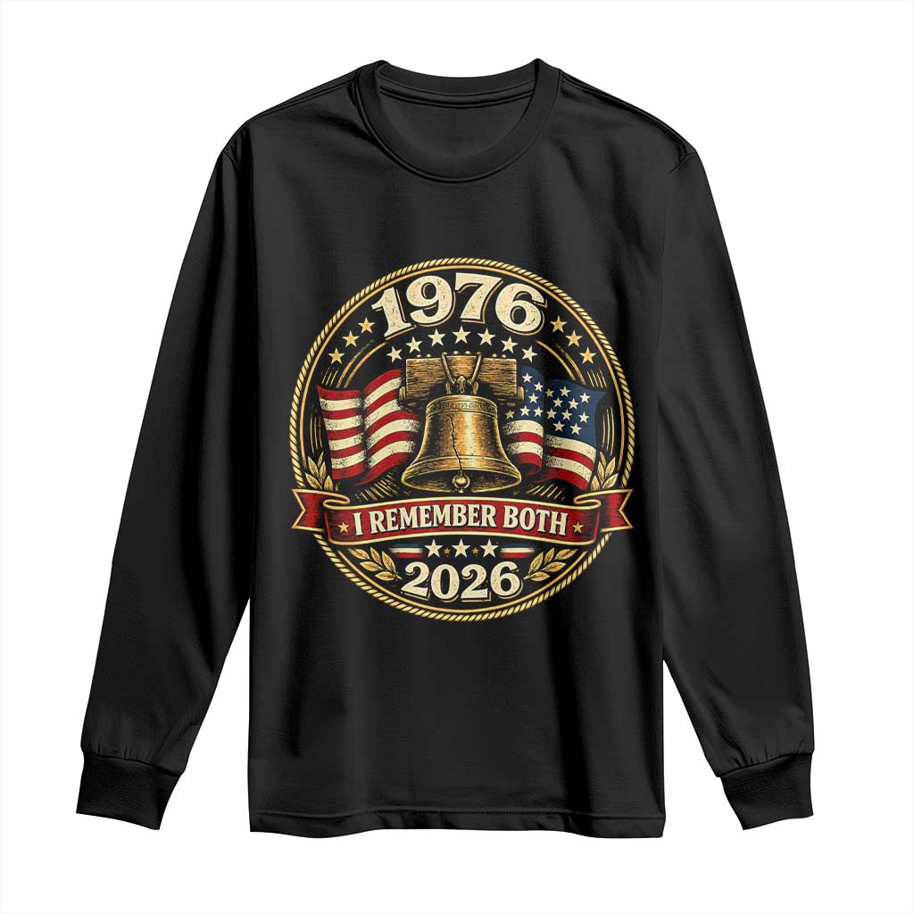 Bicentennial Born 1976 Liberty Bell Long Sleeve Shirt America 250th Anniversary 50th Birthday TS02 Black Print Your Wear