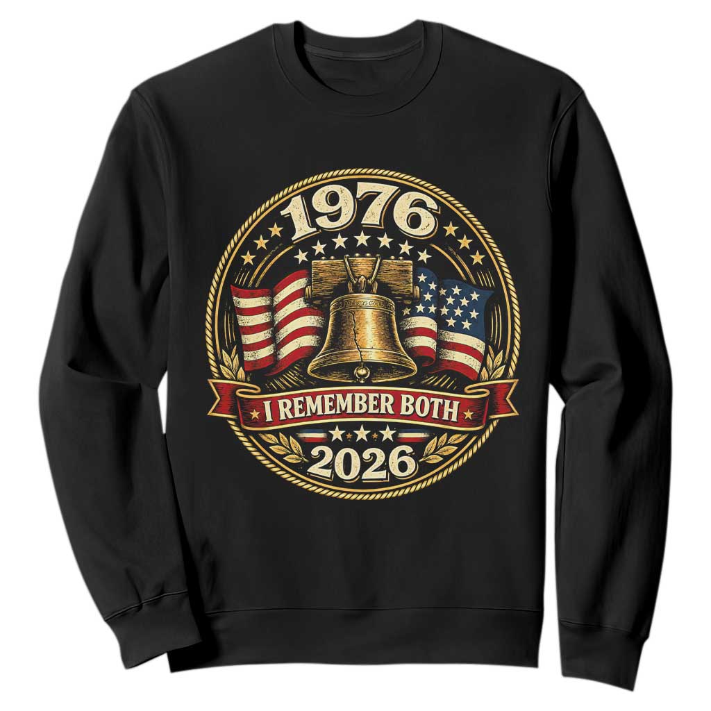 Bicentennial Born 1976 Liberty Bell Sweatshirt America 250th Anniversary 50th Birthday TS02 Black Print Your Wear