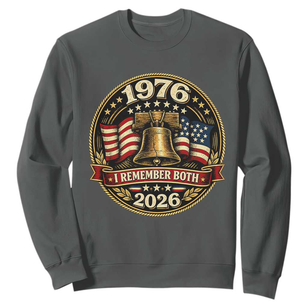 Bicentennial Born 1976 Liberty Bell Sweatshirt America 250th Anniversary 50th Birthday TS02 Dark Heather Print Your Wear