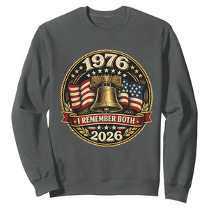 Bicentennial Born 1976 Liberty Bell Sweatshirt America 250th Anniversary 50th Birthday TS02 Dark Heather Print Your Wear