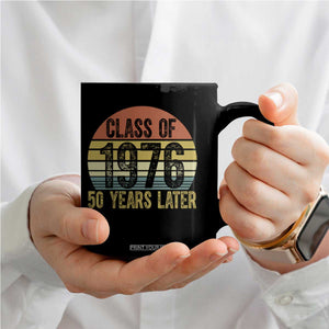Class of 1976 50 Years Later Coffee Mug Retro Sunset Graduation Birthday 50th Milestone TS02 Print Your Wear