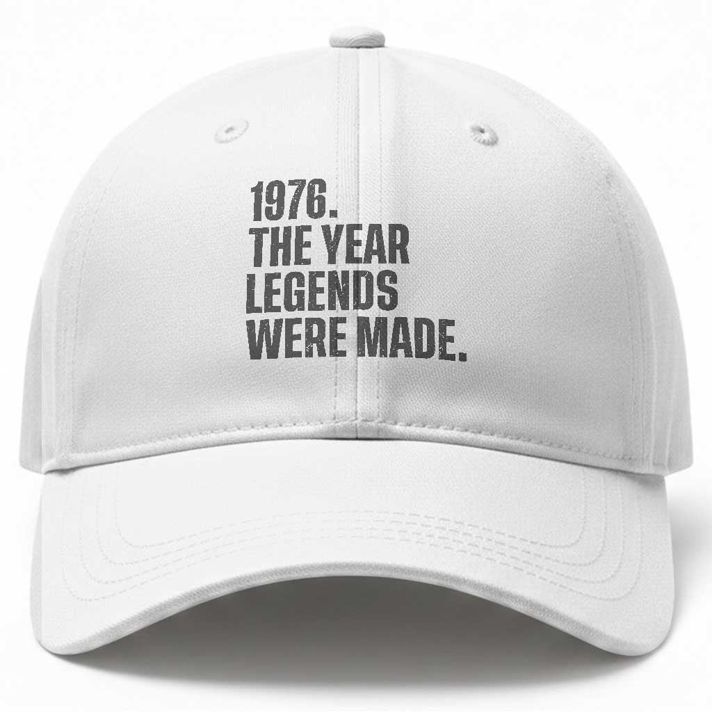1976 The Year Legends Were Made Baseball Cap Minimalist Retro 50th Birthday TS02 Print Your Wear