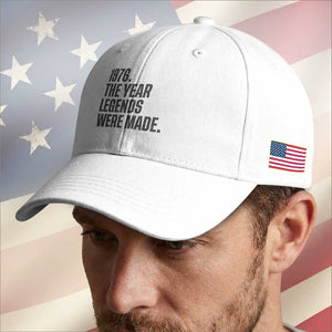1976 The Year Legends Were Made Baseball Cap Minimalist Retro 50th Birthday TS02 Print Your Wear
