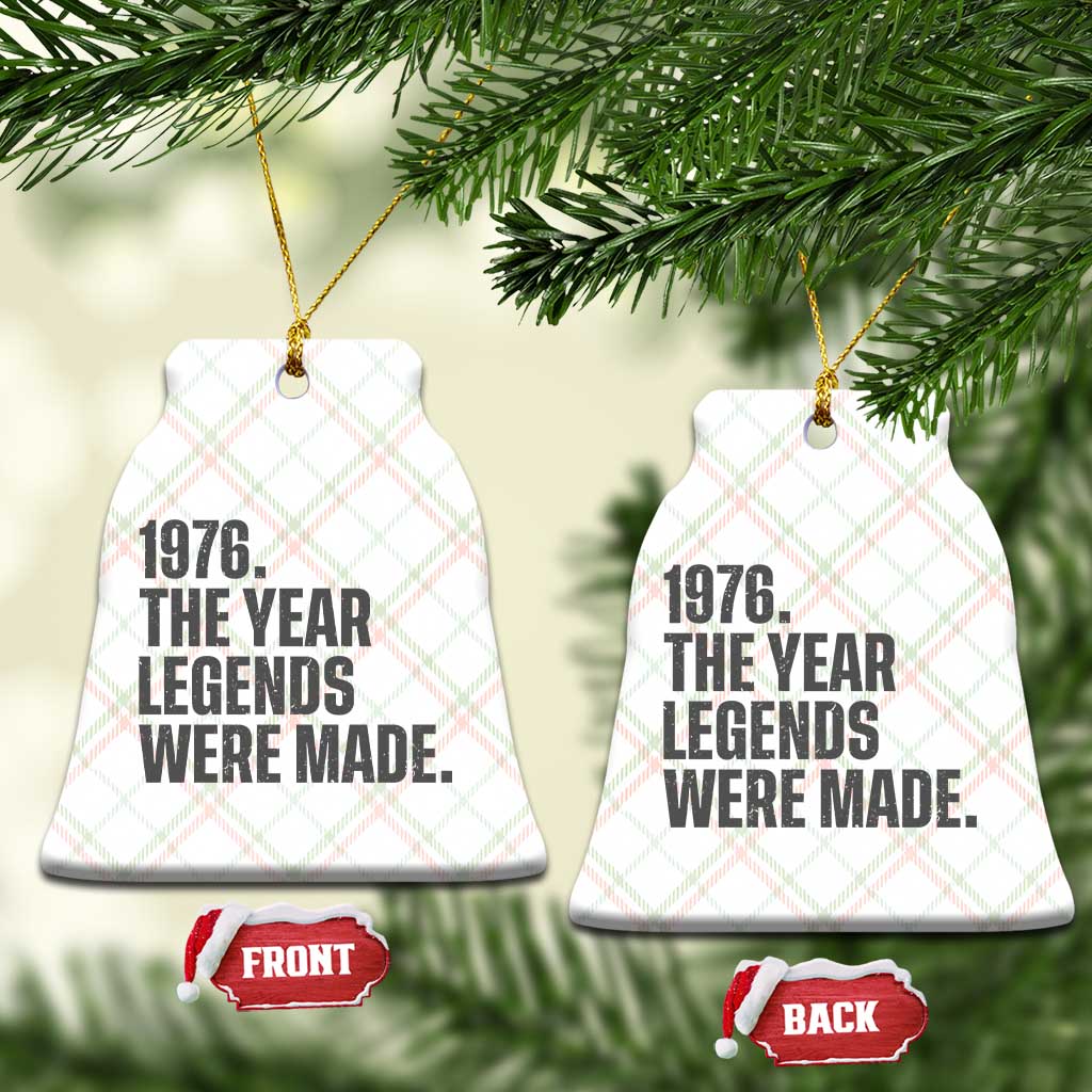 1976 The Year Legends Were Made Ceramic Ornament Minimalist Retro 50th Birthday TS02 Print Your Wear