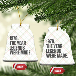 1976 The Year Legends Were Made Ceramic Ornament Minimalist Retro 50th Birthday TS02 Print Your Wear