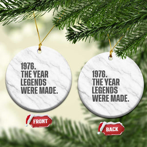 1976 The Year Legends Were Made Ceramic Ornament Minimalist Retro 50th Birthday TS02 1pc White Marble Print Your Wear