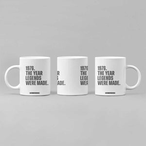 1976 The Year Legends Were Made Coffee Mug Minimalist Retro 50th Birthday TS02 Print Your Wear