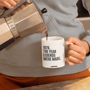 1976 The Year Legends Were Made Coffee Mug Minimalist Retro 50th Birthday TS02 Print Your Wear