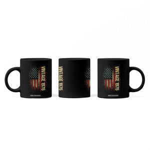 Vintage 1976 Distressed American Flag Coffee Mug Patriotic 50th Birthday Graphic TS02 Print Your Wear