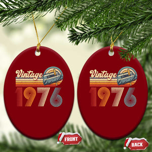 Vintage Sunset 1976 Retro Cassette Ceramic Ornament Mechanical Dial Tech Nostalgia 50th Birthday TS02 Print Your Wear