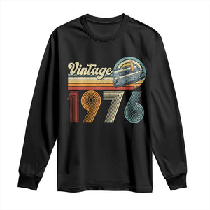 Vintage Sunset 1976 Retro Cassette Long Sleeve Shirt Mechanical Dial Tech Nostalgia 50th Birthday TS02 Black Print Your Wear