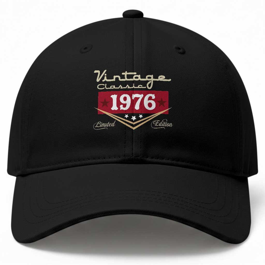 Vintage Classic 1976 Limited Edition Baseball Cap Luxury Retro Milestone Birthday TS02 Print Your Wear