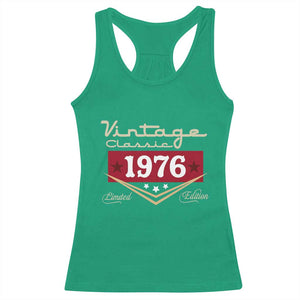 Vintage Classic 1976 Limited Edition Racerback Tank Top Luxury Retro Milestone Birthday TS02 Irish Green Print Your Wear