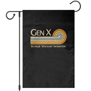 Gen X We Made Whatever An Emotion Garden Flag Vintage Retro 70s Rainbow Graphic TS02 Black Print Your Wear