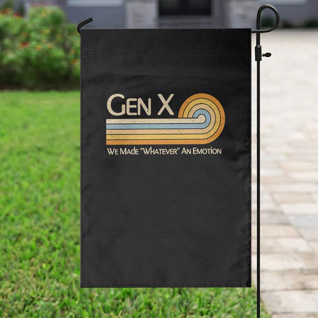 Gen X We Made Whatever An Emotion Garden Flag Vintage Retro 70s Rainbow Graphic TS02 Print Your Wear