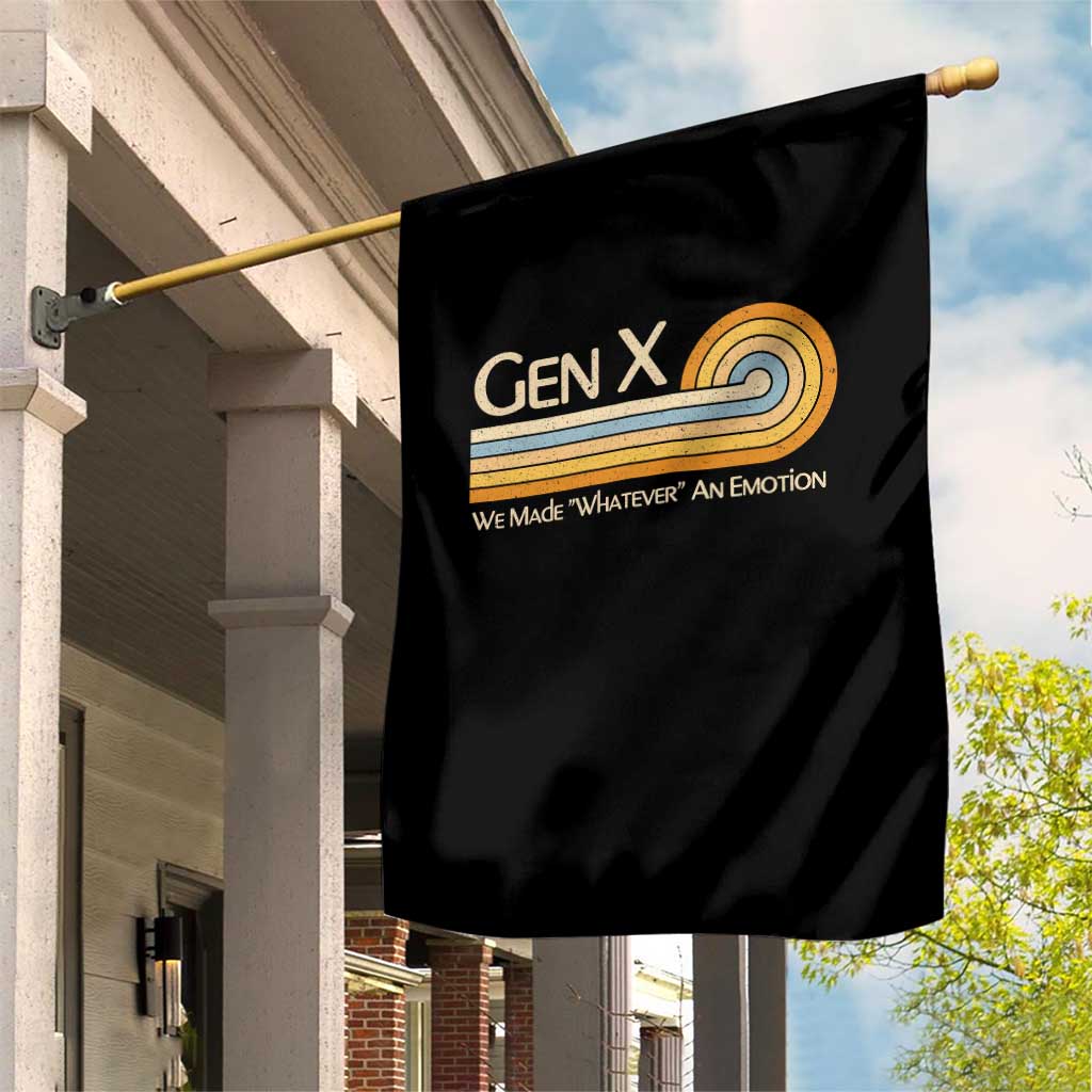 Gen X We Made Whatever An Emotion Garden Flag Vintage Retro 70s Rainbow Graphic TS02 Print Your Wear