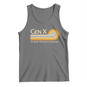 Gen X We Made Whatever An Emotion Tank Top Vintage Retro 70s Rainbow Graphic TS02 Black Heather Print Your Wear