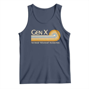 Gen X We Made Whatever An Emotion Tank Top Vintage Retro 70s Rainbow Graphic TS02 Navy Print Your Wear