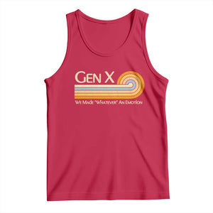Gen X We Made Whatever An Emotion Tank Top Vintage Retro 70s Rainbow Graphic TS02 Red Print Your Wear