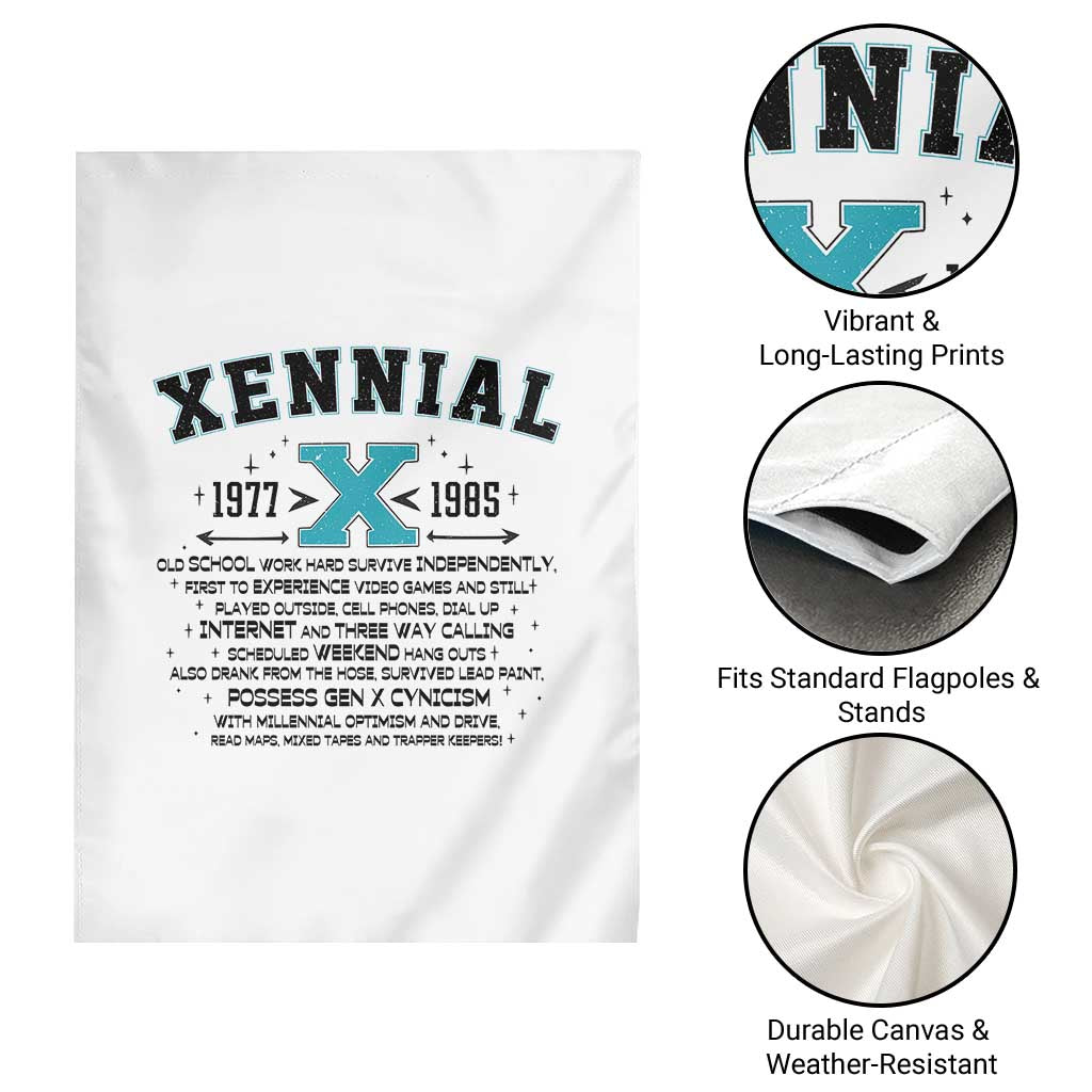 Xennial Definition 1977 to 1985 Garden Flag Vintage Dictionary Style Graphic TS02 Print Your Wear