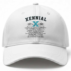 Xennial Definition 1977 to 1985 Baseball Cap Vintage Dictionary Style Graphic TS02 Print Your Wear