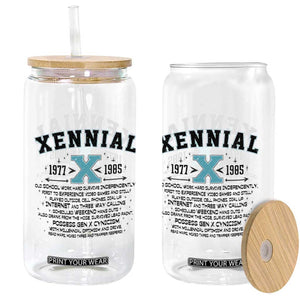 Xennial Definition 1977 to 1985 Glass Can Vintage Dictionary Style Graphic TS02 Print Your Wear
