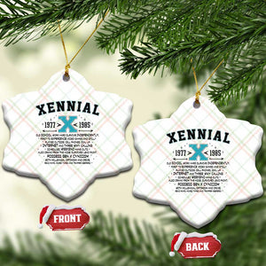 Xennial Definition 1977 to 1985 Ceramic Ornament Vintage Dictionary Style Graphic TS02 Print Your Wear