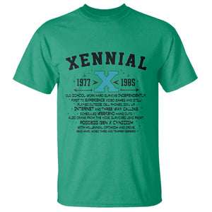 Xennial Definition 1977 to 1985 T Shirt Vintage Dictionary Style Graphic TS02 Irish Green Print Your Wear