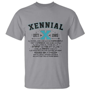 Xennial Definition 1977 to 1985 T Shirt Vintage Dictionary Style Graphic TS02 Sport Gray Print Your Wear