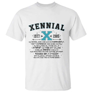 Xennial Definition 1977 to 1985 T Shirt Vintage Dictionary Style Graphic TS02 White Print Your Wear