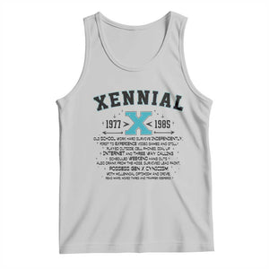 Xennial Definition 1977 to 1985 Tank Top Vintage Dictionary Style Graphic TS02 Ash Print Your Wear