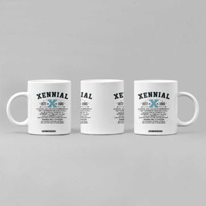 Xennial Definition 1977 to 1985 Coffee Mug Vintage Dictionary Style Graphic TS02 Print Your Wear