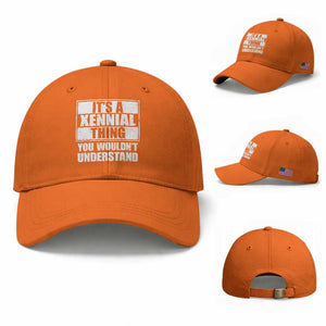 It's A Xennial Thing You Wouldn't Understand Baseball Cap Distressed Retro Graphic TS02 Baseball Cap Universal Fit Orange Print Your Wear