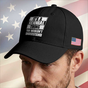 It's A Xennial Thing You Wouldn't Understand Baseball Cap Distressed Retro Graphic TS02 Print Your Wear