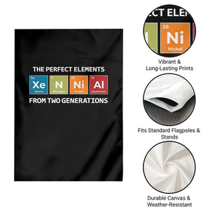 Xennial The Perfect Elements From Two Generations Garden Flag Periodic Table Science Graphic TS02 Print Your Wear