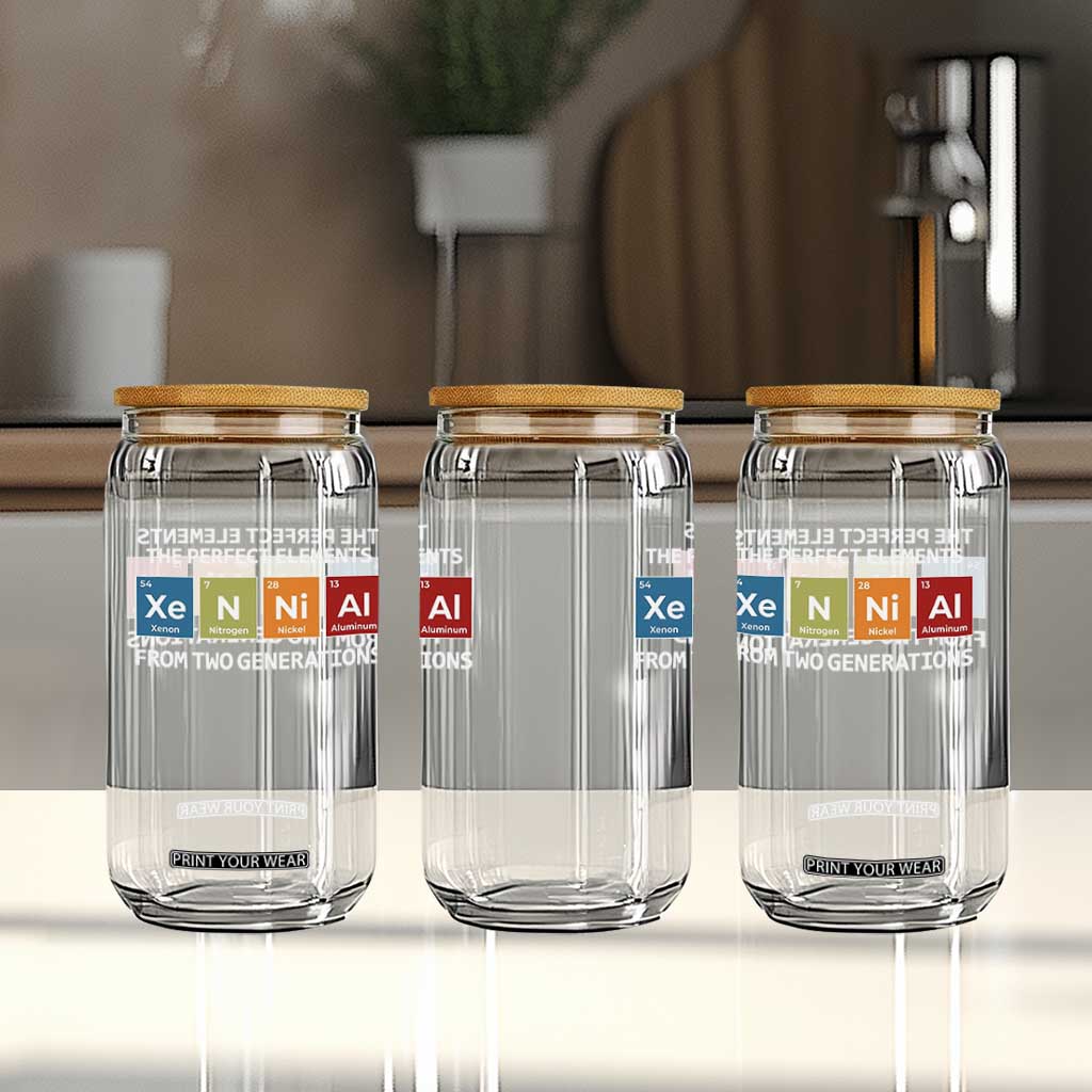 Xennial The Perfect Elements From Two Generations Glass Can Periodic Table Science Graphic TS02 Print Your Wear