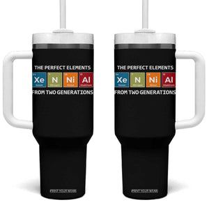 Xennial The Perfect Elements From Two Generations Tumbler With Handle Periodic Table Science Graphic TS02 One Size: 40 oz Black Print Your Wear