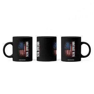 1976 Distressed American Flag Coffee Mug Patriotic 50th Birthday Graphic TS02 Print Your Wear