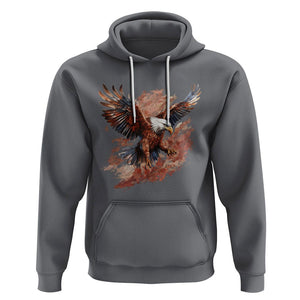 American Bald Eagle Hoodie Proud Patriotic US Pride 4th Of July TS02 Charcoal Printyourwear