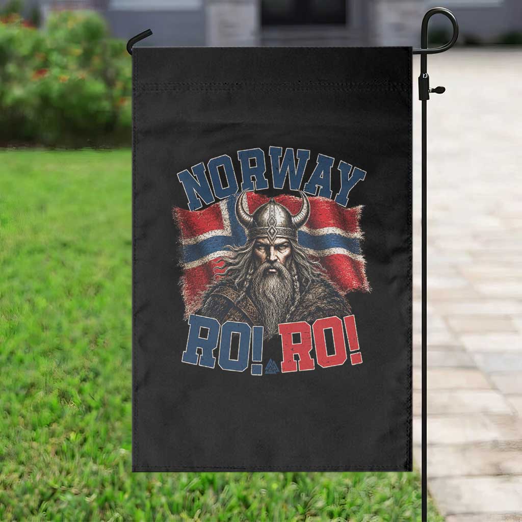 Fierce Norway Viking Warrior Ro Ro Garden Flag Patriotic Norge Norwegian Flag Funny Rowing Support TS02 Print Your Wear