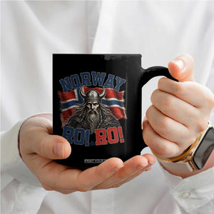 Fierce Norway Viking Warrior Ro Ro Coffee Mug Patriotic Norge Norwegian Flag Funny Rowing Support TS02 Print Your Wear