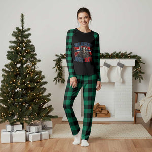 Fierce Norway Viking Warrior Ro Ro Plaid Pajama Set Patriotic Norge Norwegian Flag Funny Rowing Support TS02 Green Plaid Print Your Wear