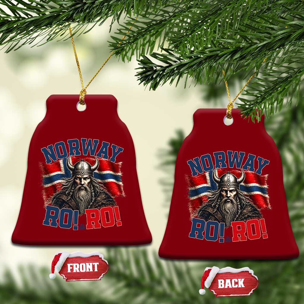 Fierce Norway Viking Warrior Ro Ro Ceramic Ornament Patriotic Norge Norwegian Flag Funny Rowing Support TS02 Print Your Wear