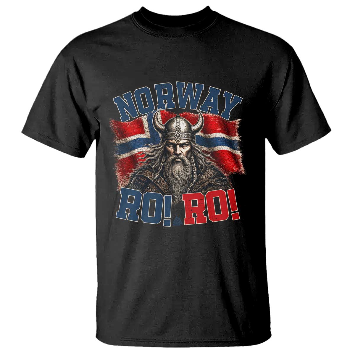 Fierce Norway Viking Warrior Ro Ro T Shirt Patriotic Norge Norwegian Flag Funny Rowing Support TS02 Black Print Your Wear