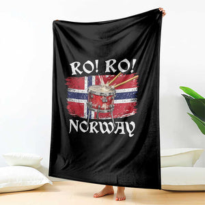 Funny Norway Drummer Ro Ro Throw Blanket Patriotic Norge Norwegian Flag Rowing Support TS02 Print Your Wear