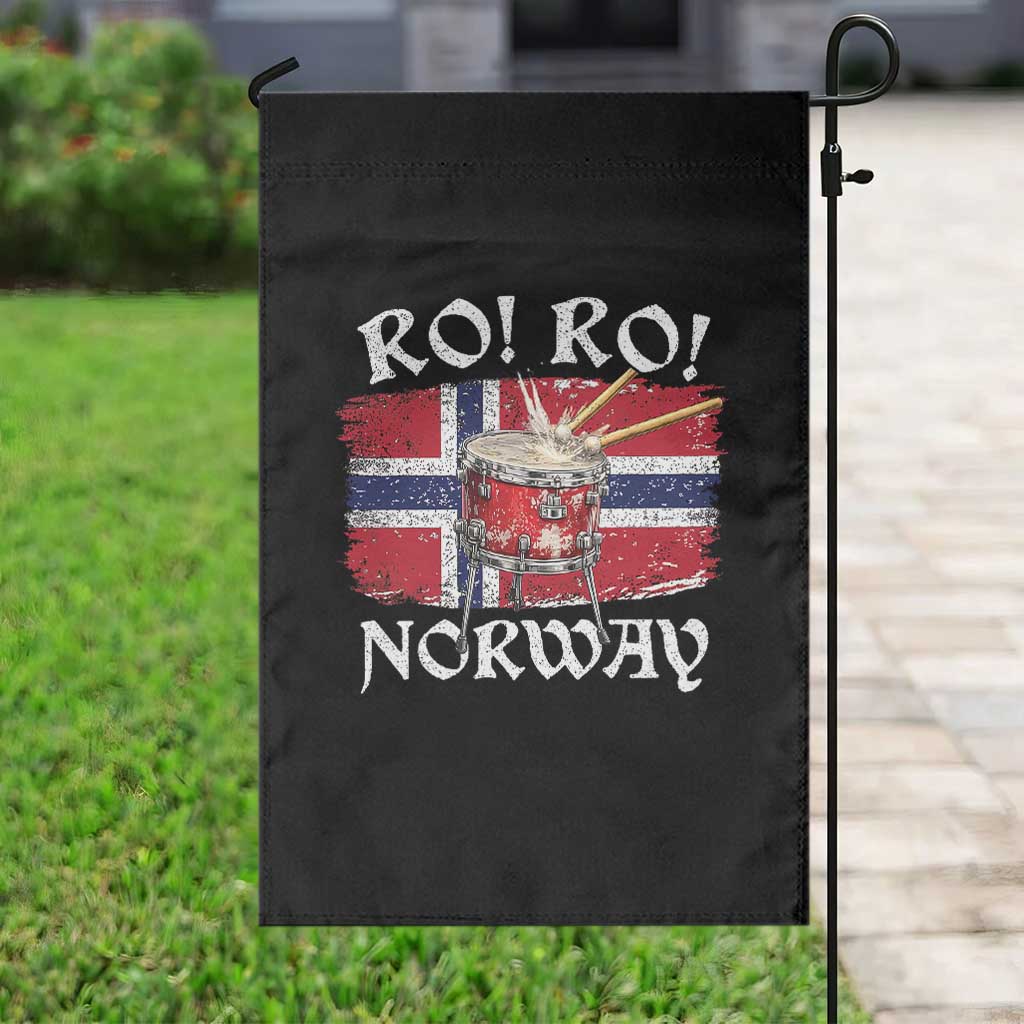 Funny Norway Drummer Ro Ro Garden Flag Patriotic Norge Norwegian Flag Rowing Support TS02 Print Your Wear